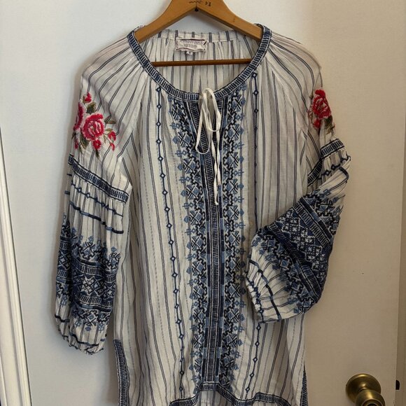 Johnny Was embroidered top - Picture 1 of 3